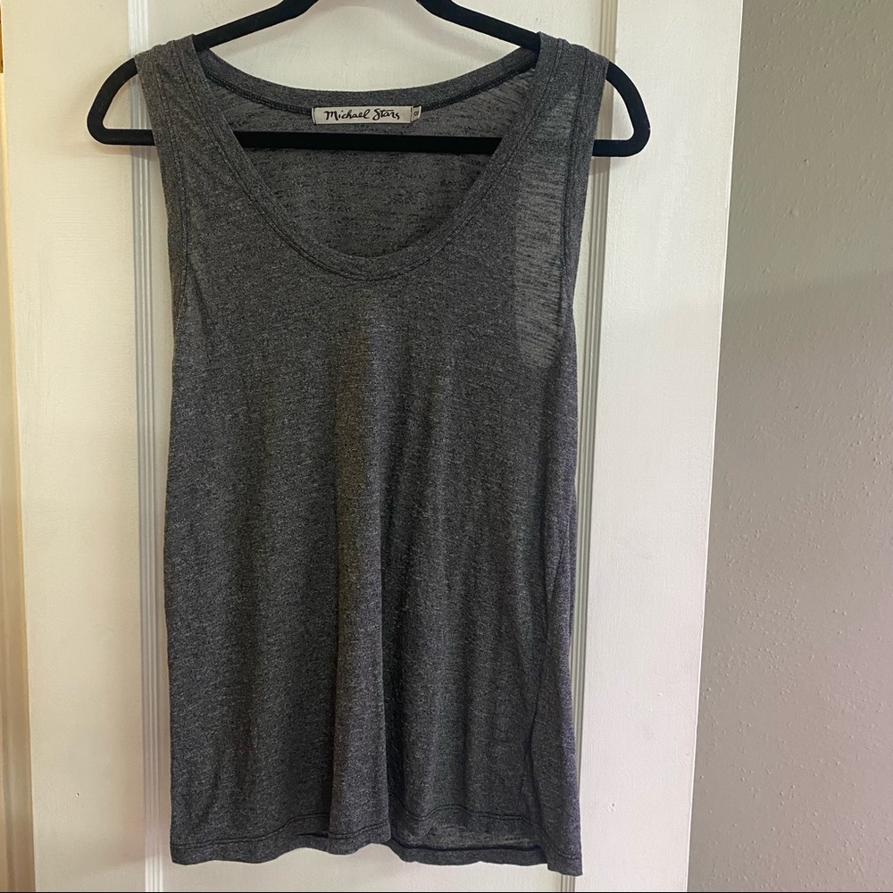 Michael stars tank one size grey